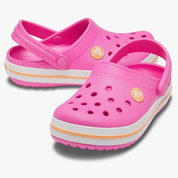 Crocs Girls Infant/Toddler Crocband Clog | Pink | Great Condition - Picture 5 of 5